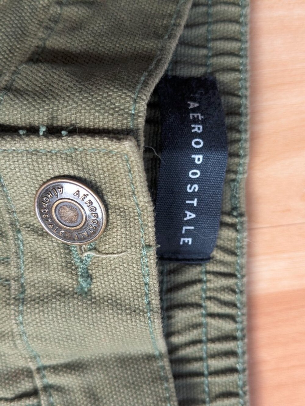 Aeropostale Army green Utility Cargo 100% Cotton Baggy pants